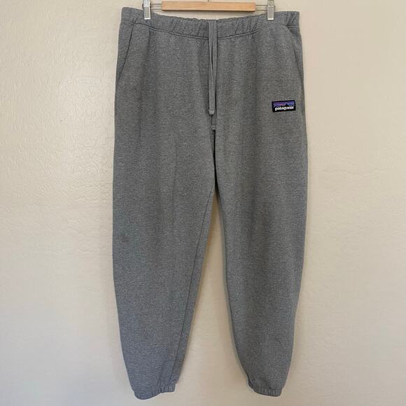 Patagonia Mens P-6 Label Uprisal Sweatpants Size XL Heathered Grey Gray - Picture 1 of 7